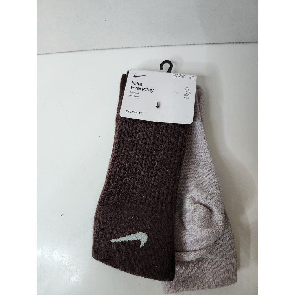 Nike Everyday Plus Dri-Fit Cushioned Crew Socks Size 8-12  2 pack